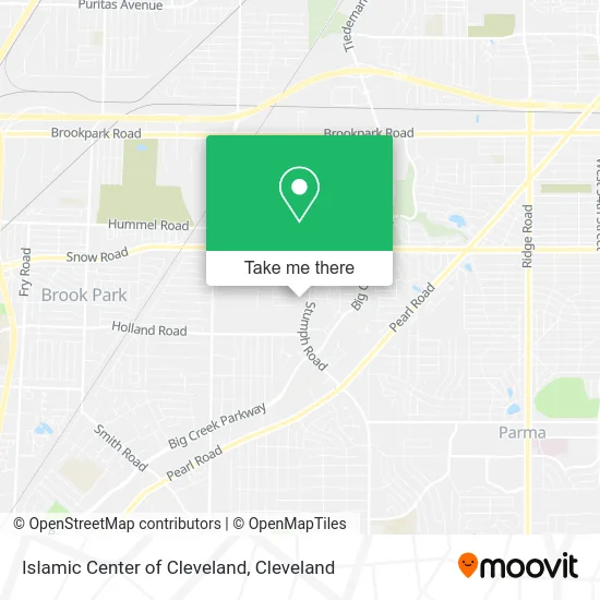 Islamic Center of Cleveland map