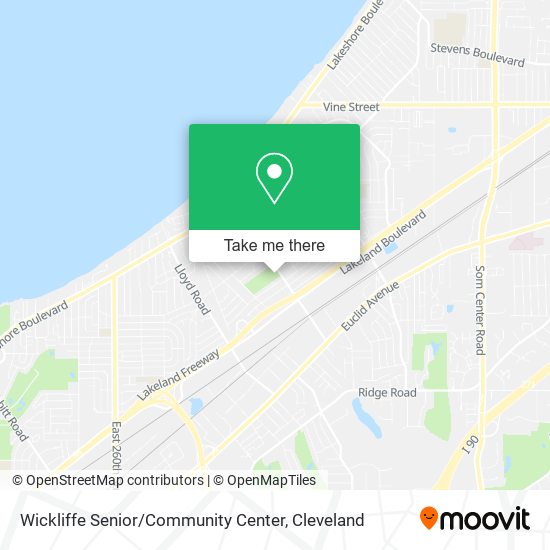 Wickliffe Senior / Community Center map