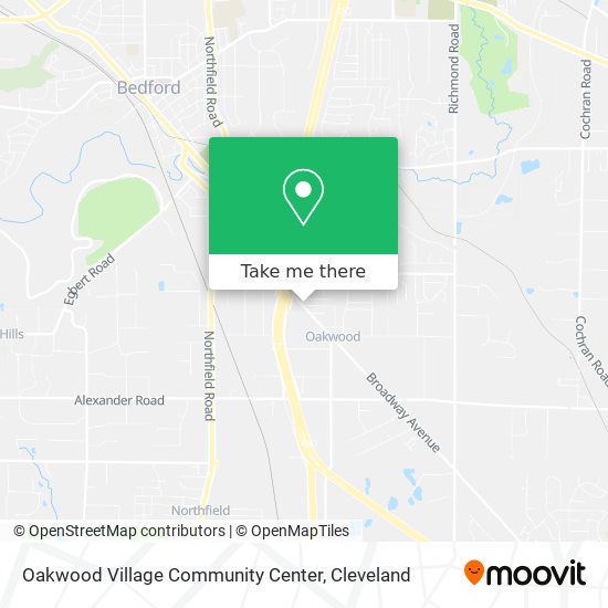 Oakwood Village Community Center map