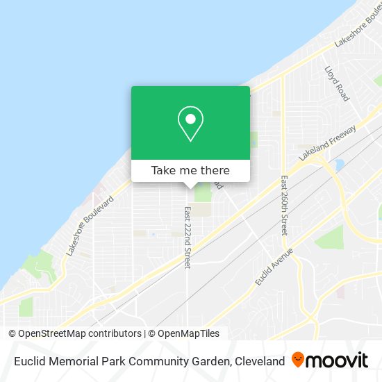 Euclid Memorial Park Community Garden map