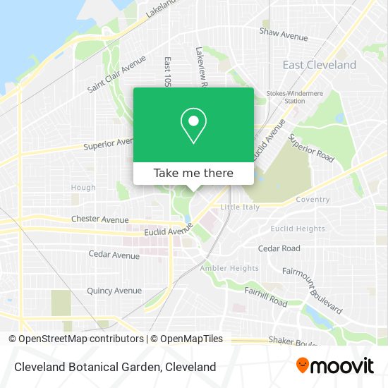 Cleveland Botanical Garden map