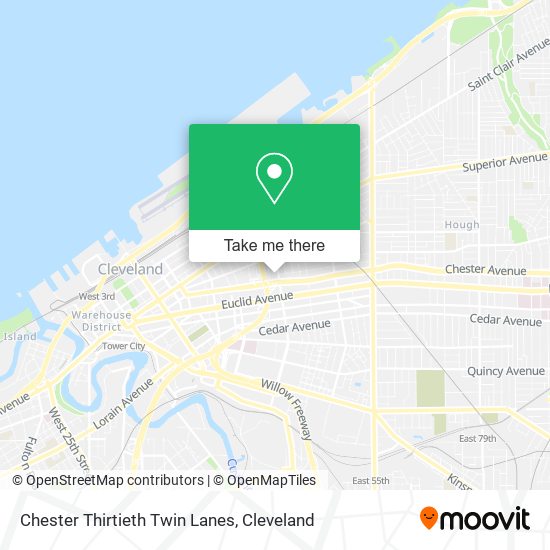 Chester Thirtieth Twin Lanes map