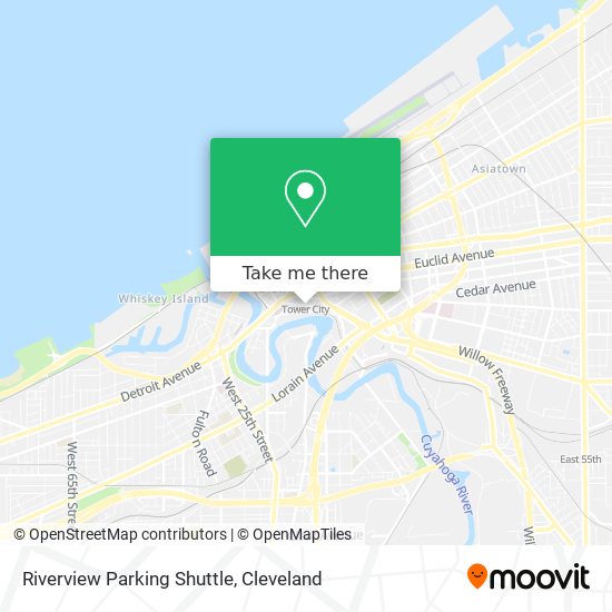 Mapa de Riverview Parking Shuttle