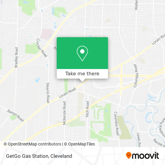 GetGo Gas Station map