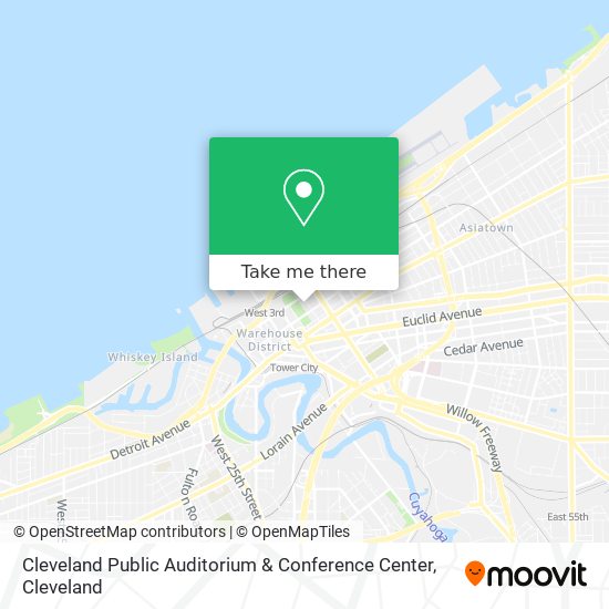 Cleveland Public Auditorium & Conference Center map
