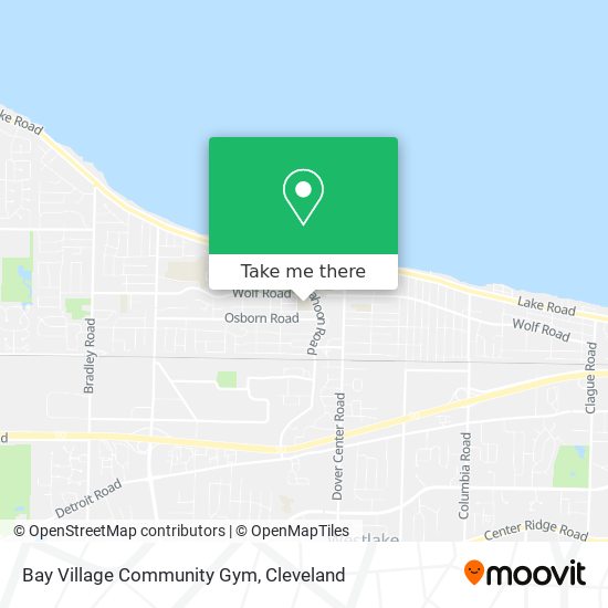 Bay Village Community Gym map