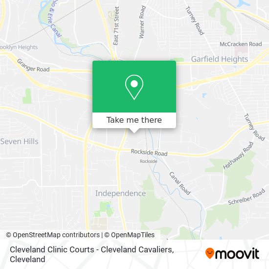 Mapa de Cleveland Clinic Courts - Cleveland Cavaliers