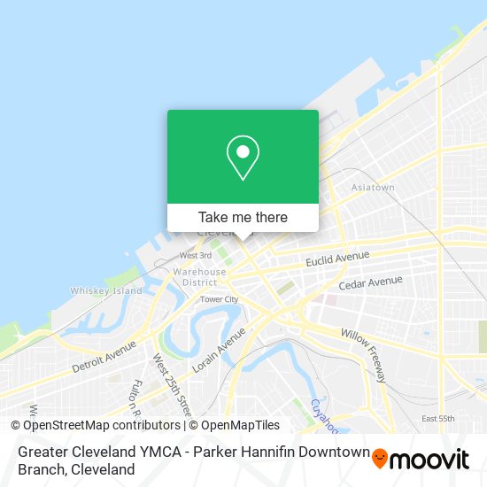 Greater Cleveland YMCA - Parker Hannifin Downtown Branch map