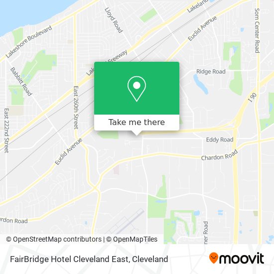 FairBridge Hotel Cleveland East map