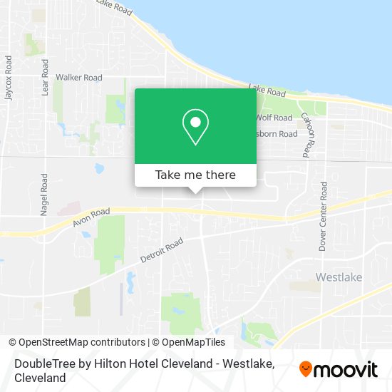DoubleTree by Hilton Hotel Cleveland - Westlake map