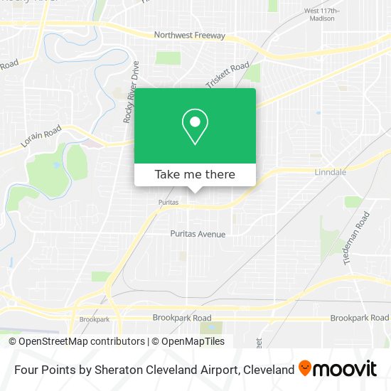 Mapa de Four Points by Sheraton Cleveland Airport