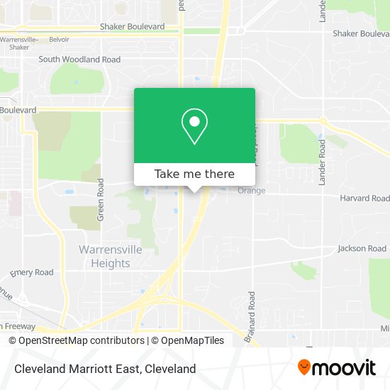 Mapa de Cleveland Marriott East