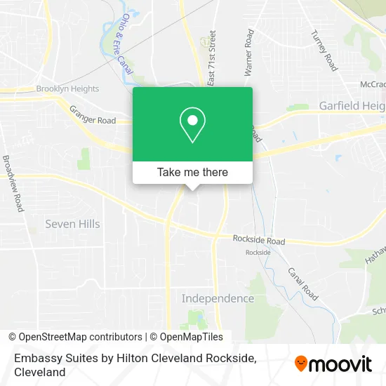 Embassy Suites by Hilton Cleveland Rockside map