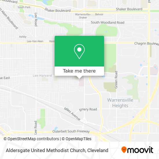 Aldersgate United Methodist Church map