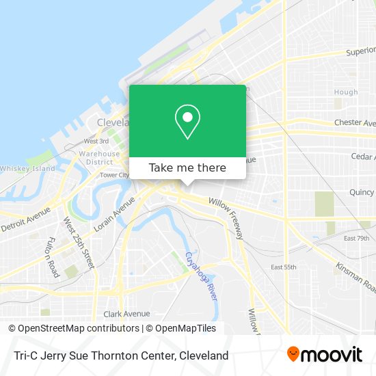 Tri-C Jerry Sue Thornton Center map