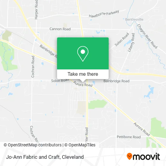 Jo-Ann Fabric and Craft map