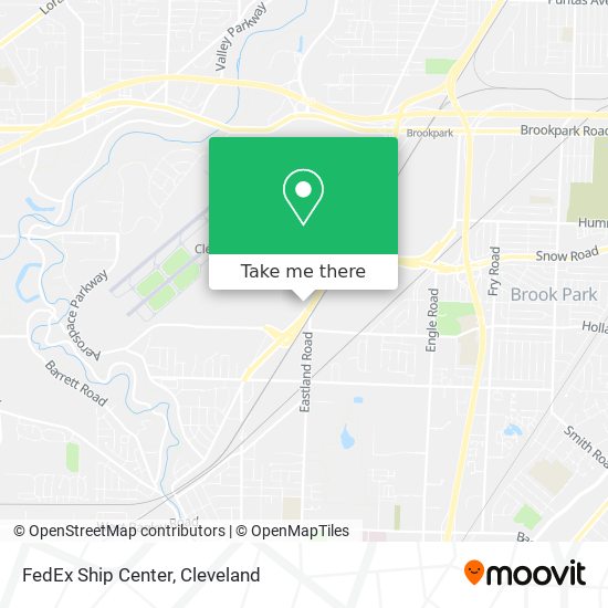 Mapa de FedEx Ship Center