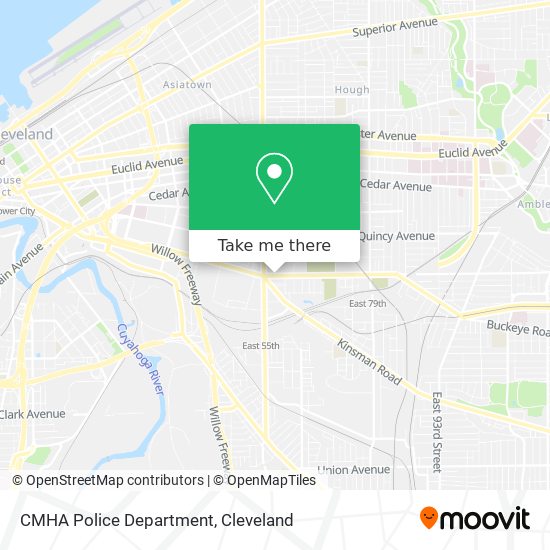 Mapa de CMHA Police Department