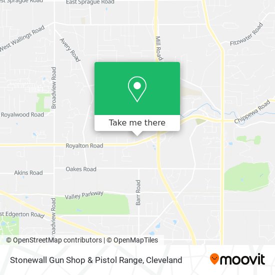 Stonewall Gun Shop & Pistol Range map