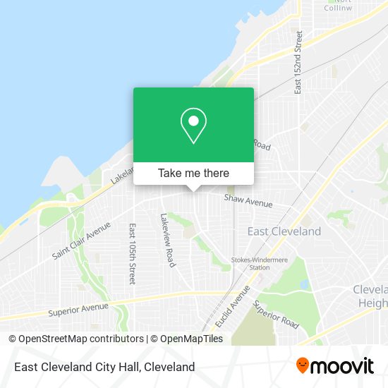 East Cleveland City Hall map