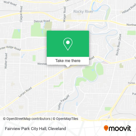 Fairview Park City Hall map
