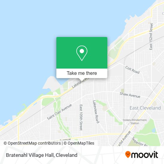 Bratenahl Village Hall map