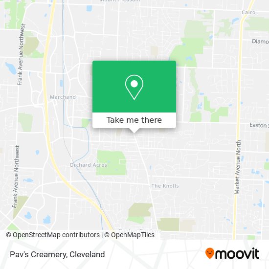 Mapa de Pav's Creamery