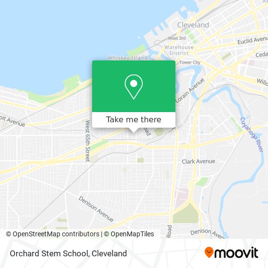Orchard Stem School map
