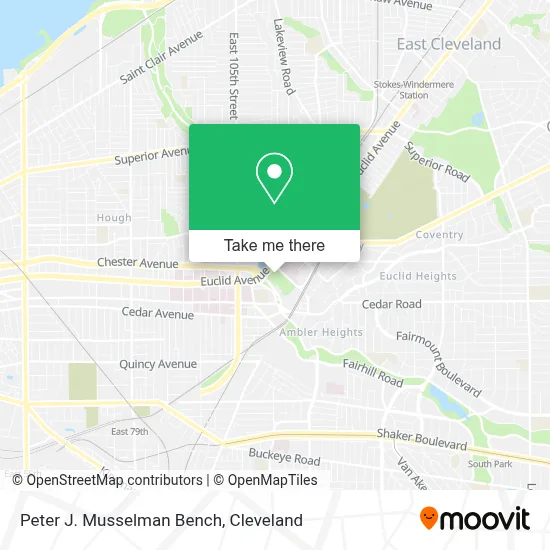 Peter J. Musselman Bench map