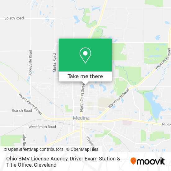 Ohio BMV License Agency, Driver Exam Station & Title Office map