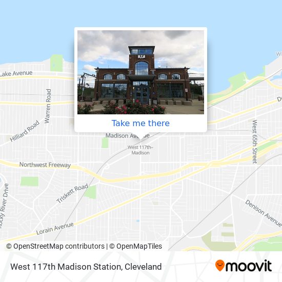 West 117th Madison Station map