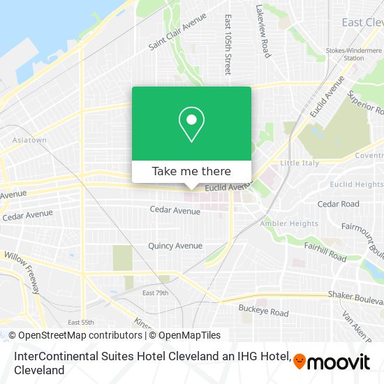 InterContinental Suites Hotel Cleveland an IHG Hotel map