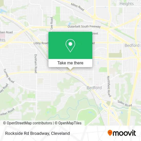 Rockside Rd Broadway map