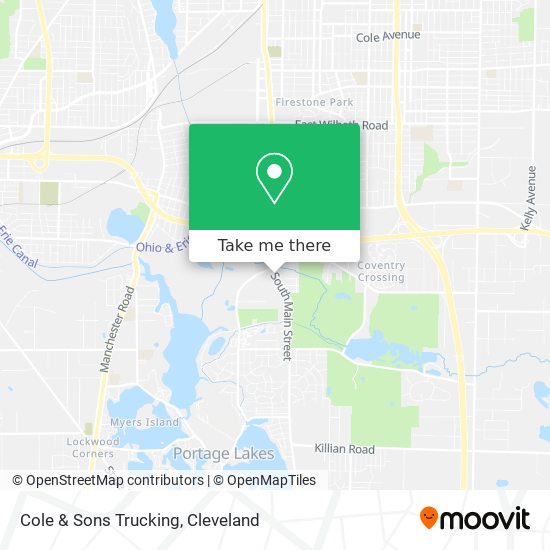 Cole & Sons Trucking map