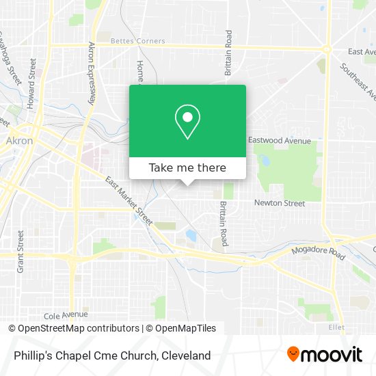 Mapa de Phillip's Chapel Cme Church