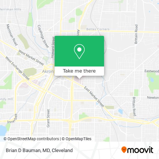 Brian D Bauman, MD map