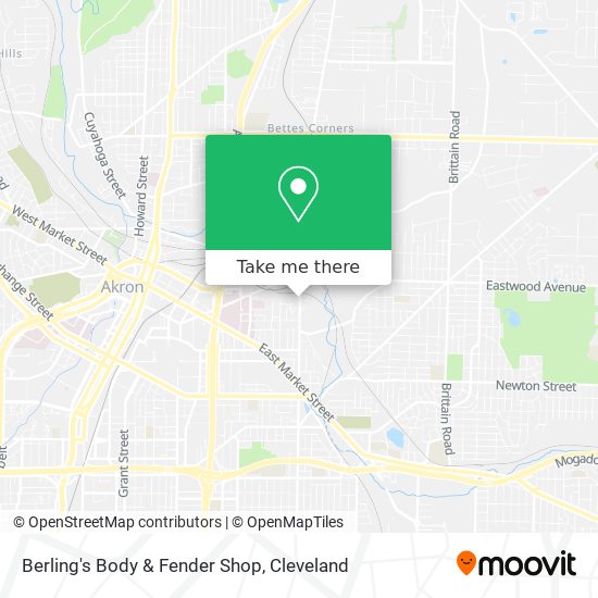 Mapa de Berling's Body & Fender Shop