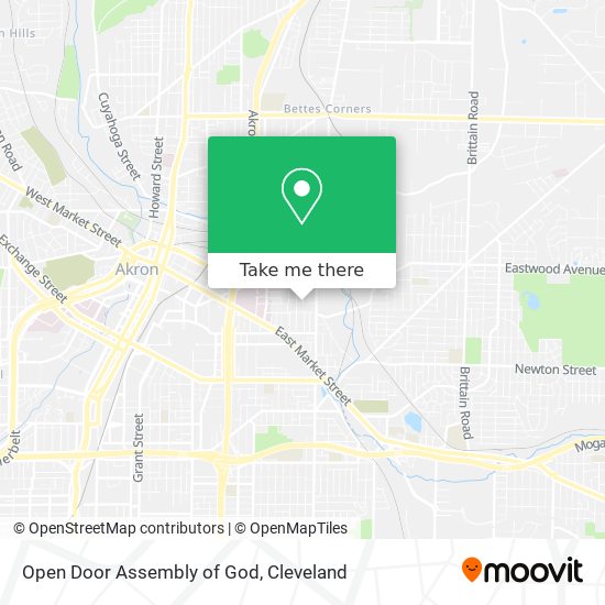 Open Door Assembly of God map