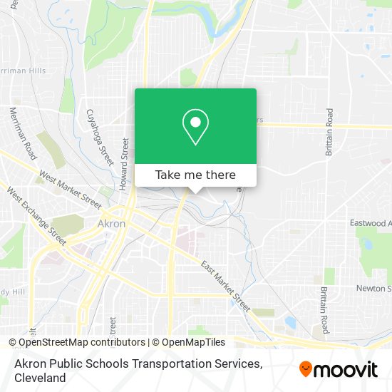 Mapa de Akron Public Schools Transportation Services