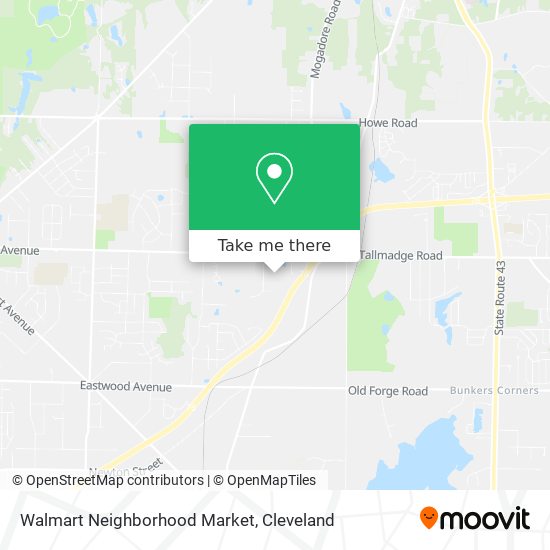 Mapa de Walmart Neighborhood Market