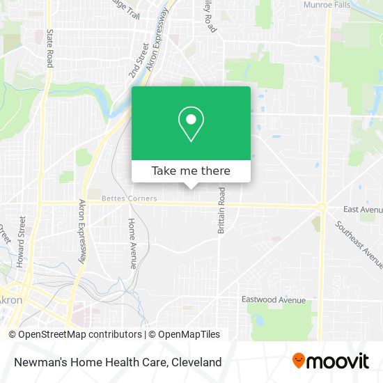 Mapa de Newman's Home Health Care