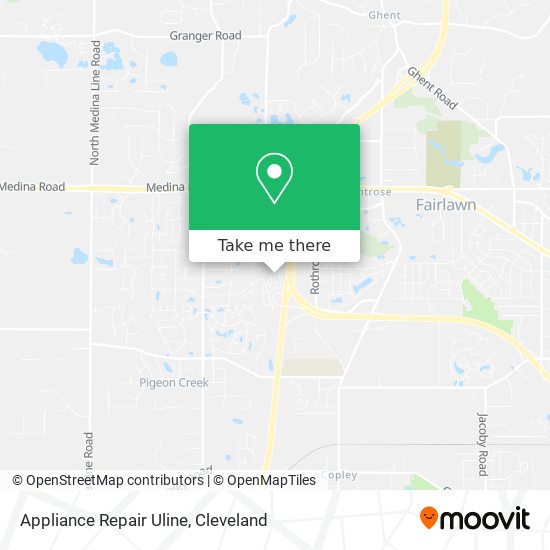 Appliance Repair Uline map