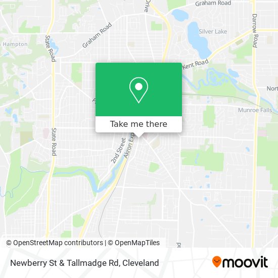 Newberry St & Tallmadge Rd map