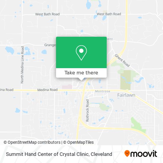 Summit Hand Center of Crystal Clinic map