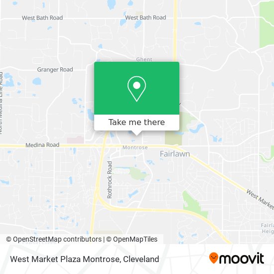 West Market Plaza Montrose map