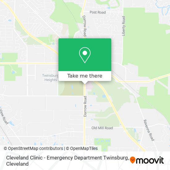 Cleveland Clinic - Emergency Department Twinsburg map
