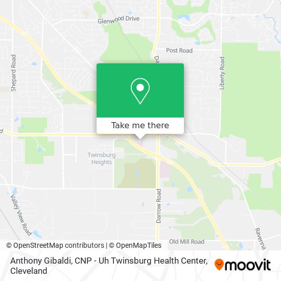 Anthony Gibaldi, CNP - Uh Twinsburg Health Center map