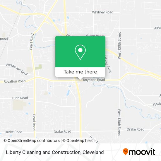 Liberty Cleaning and Construction map