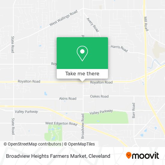 Broadview Heights Farmers Market map