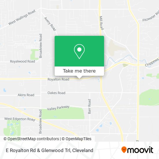 E Royalton Rd & Glenwood Trl map